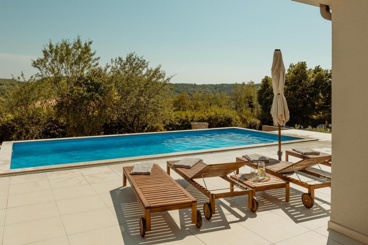 Casa Cavi Istria Villa Oprtalj Bagian luar foto